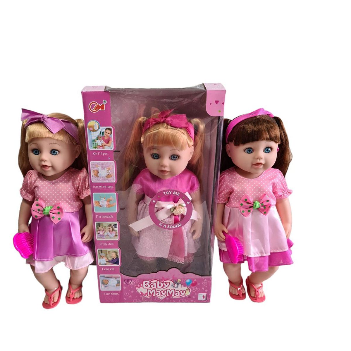 GENERICO - Muñeca Baby MayMay Musical Rosado