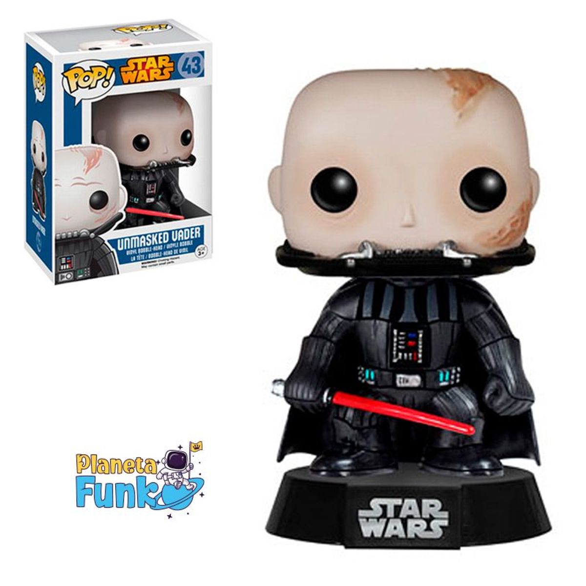 FUNKO - Unmasked Darth Vader Funko Pop Star Wars  43