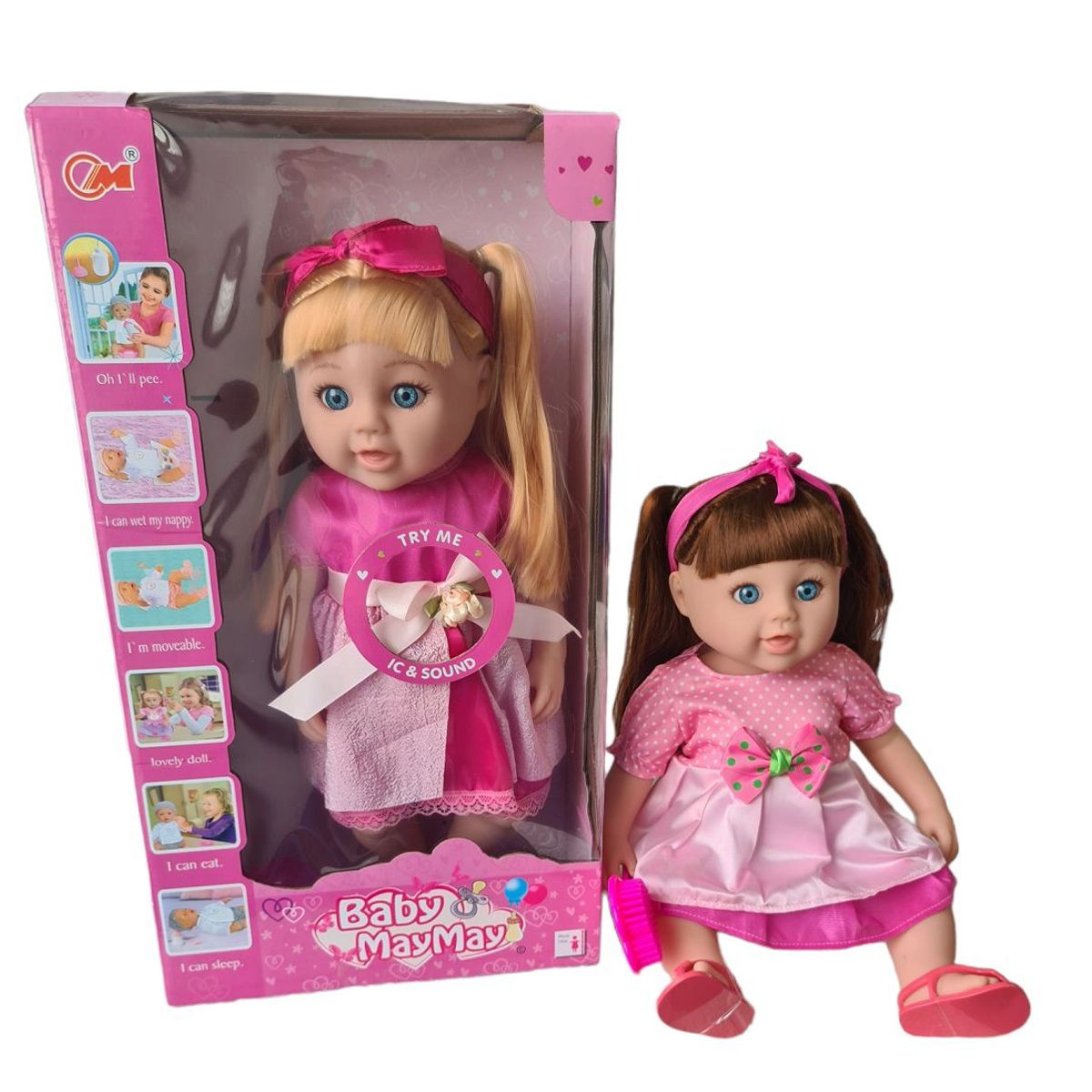 GENERICO - Muñeca Baby MayMay Musical Rosado