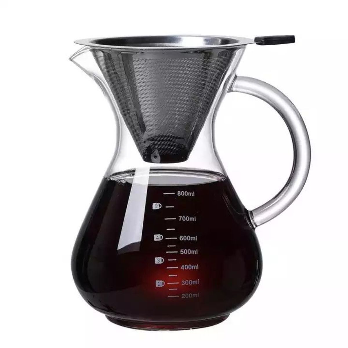 GENERICO - Cafetera de goteo con filtro de acero x 600ml