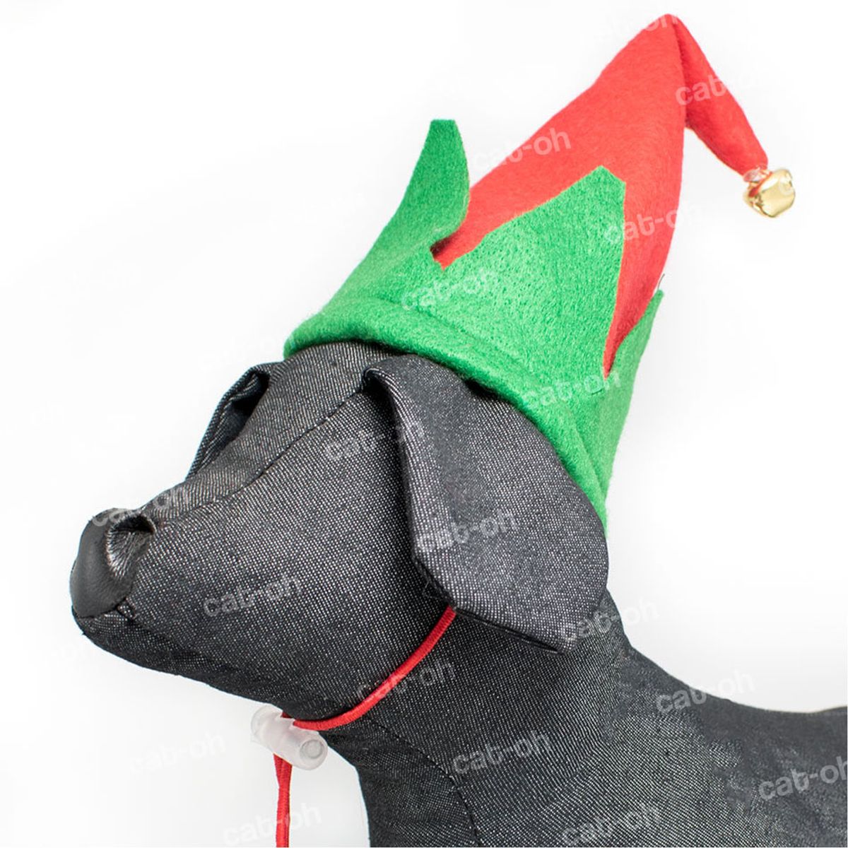 GENERICO - Ropa de Navidad para mascotas - Gorrita Arlequín rojo L