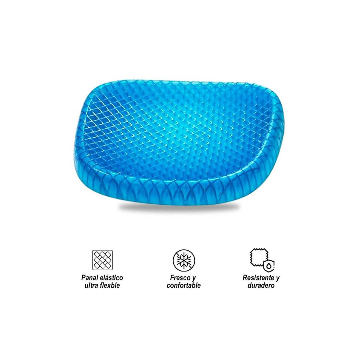 GENERICO - Asiento Cojín Flexible de Gel Ortopédico