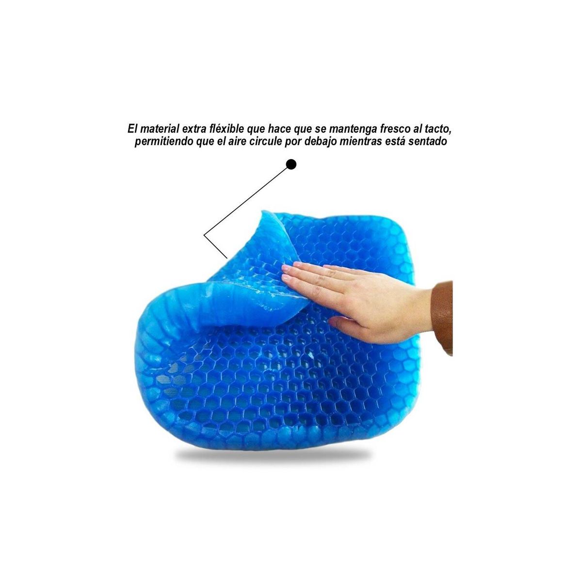 GENERICO - Asiento Cojín Flexible de Gel Ortopédico
