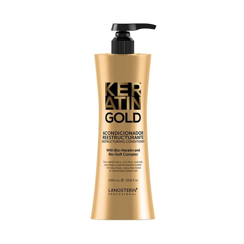 KERATIN GOLD - Acondicionador Reestructurante Keratin Gold 1000 Ml.