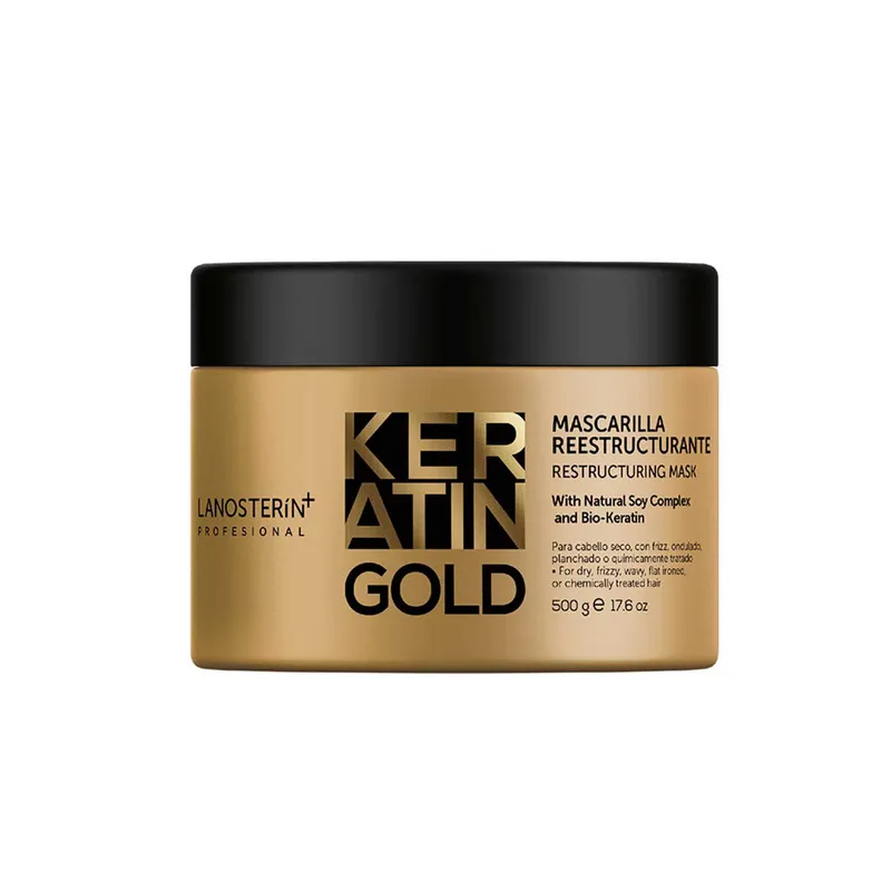 KERATIN GOLD - Mascarilla Reestructurante Keratin Gold 500 G