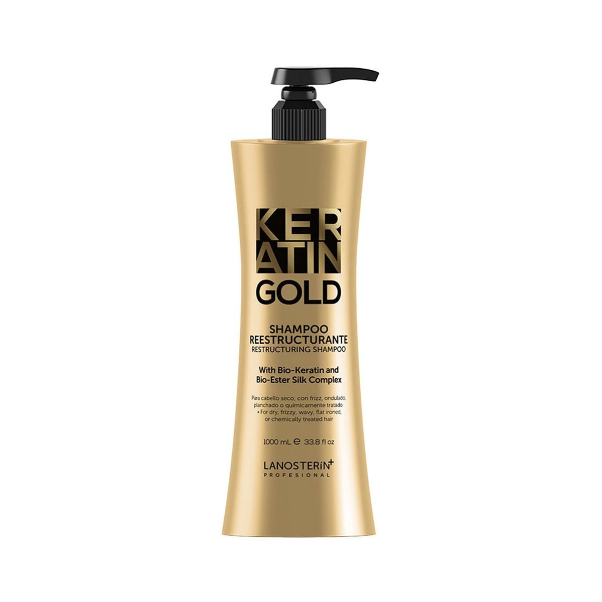 KERATIN GOLD - Shampoo Reestructurante Keratin Gold 1000 Ml.