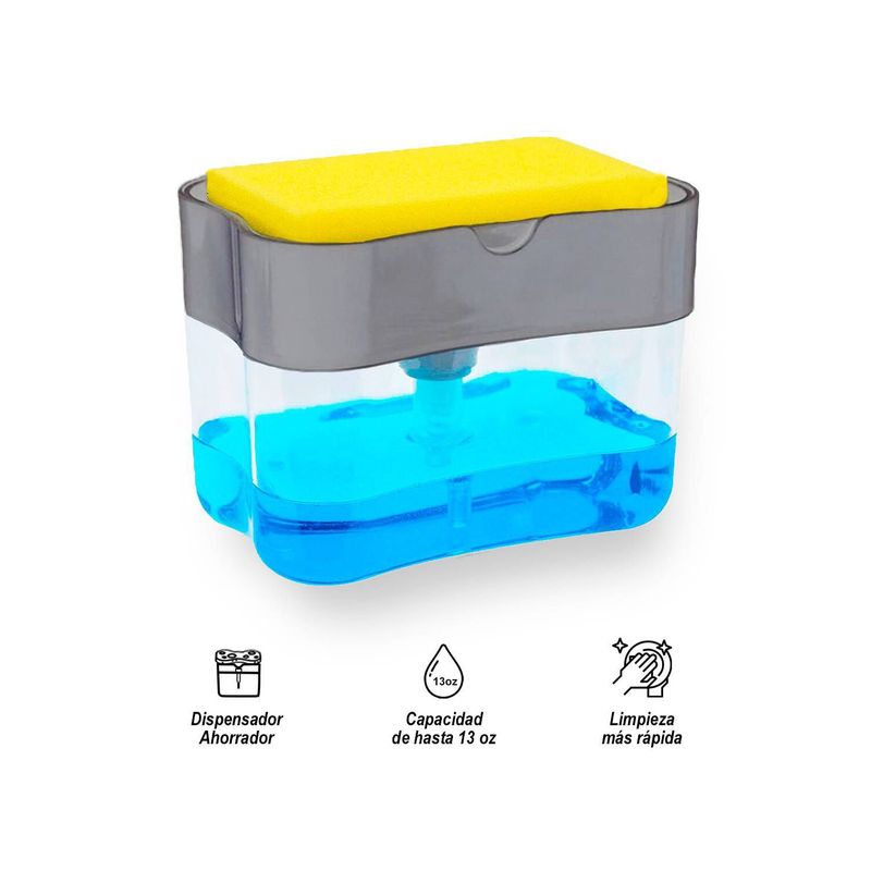 TEKHOME IMPORTACIONES - Dispensador de Lavavajillas con Esponja