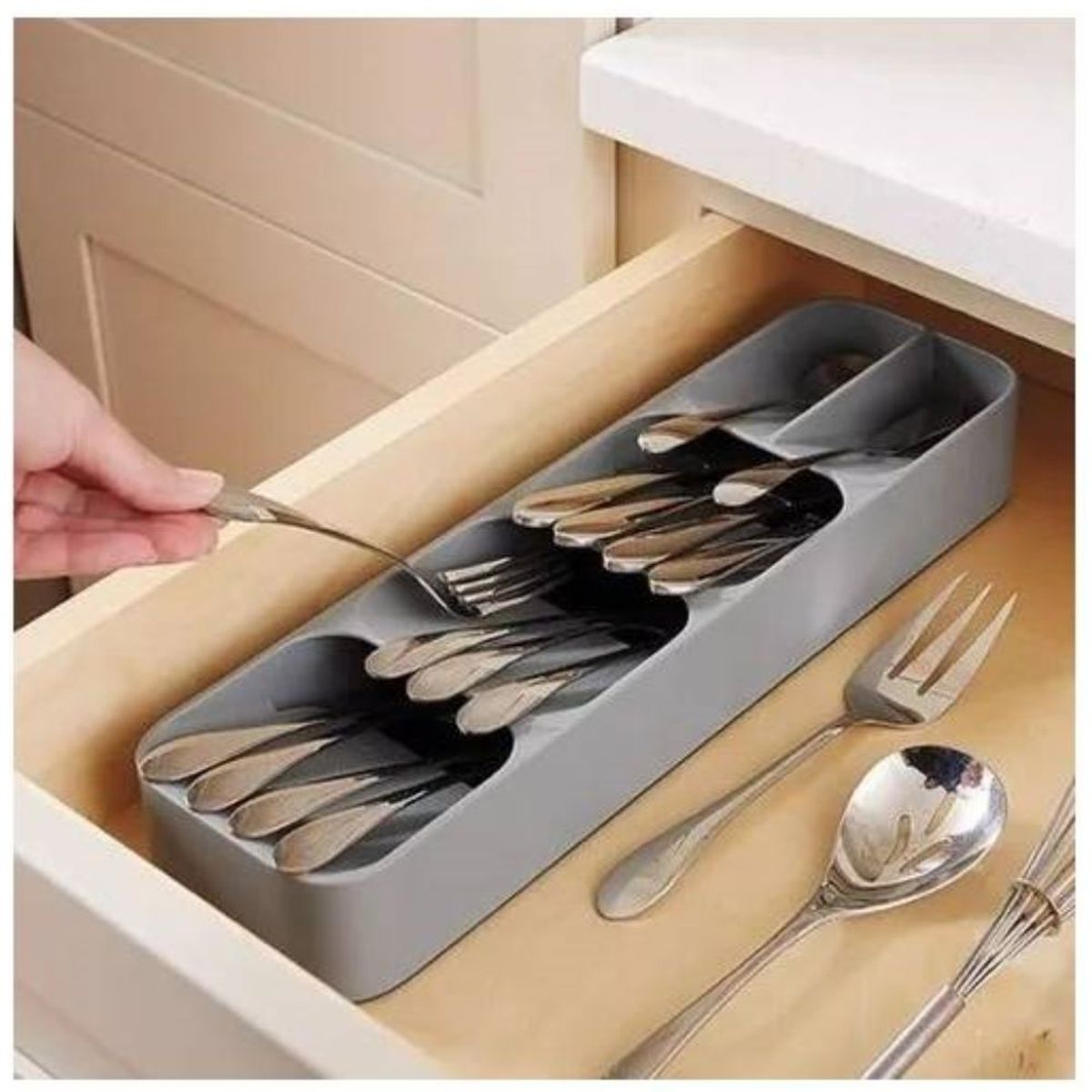 INSPIRA MARKET - Organizador de cubiertos para cajón cocina