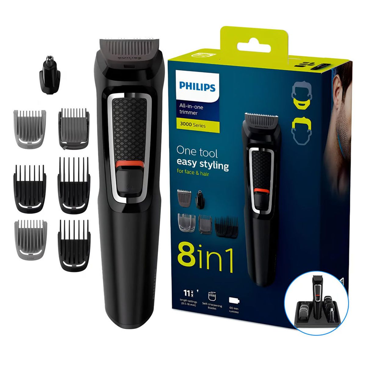 PHILIPS - AFEITADORA MULTIGROOM PHILIPS MG3731 8 EN 1
