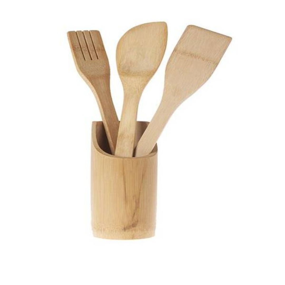 INSPIRA MARKET - Set 3 utensilios cocina Madera Bambú