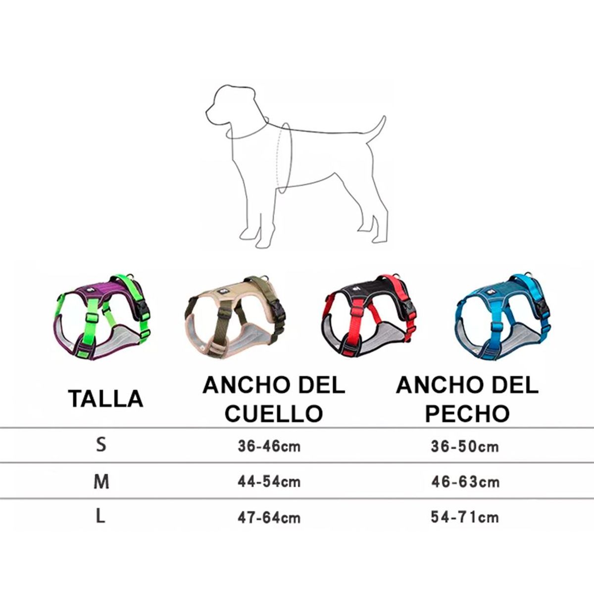 CHITAYA PET SHOP - Arnés no-pull y correa Chitaya Pet Shop - Azul - Small