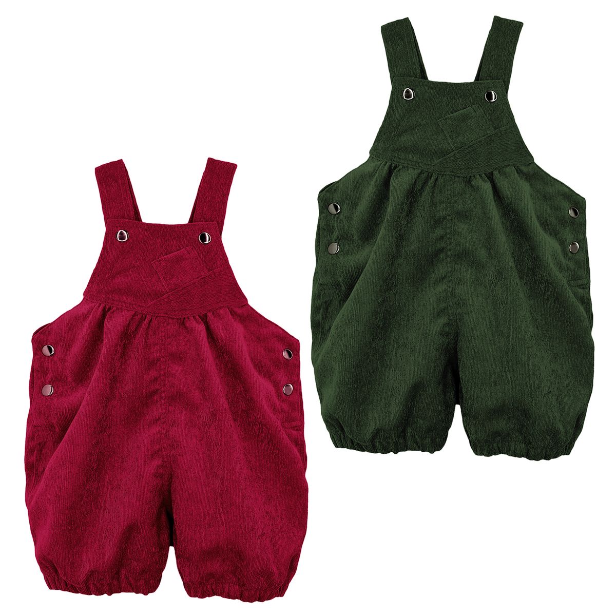 LITTLE SWEET - Overol Bebé Niña Niño Corduroy Pack x 2