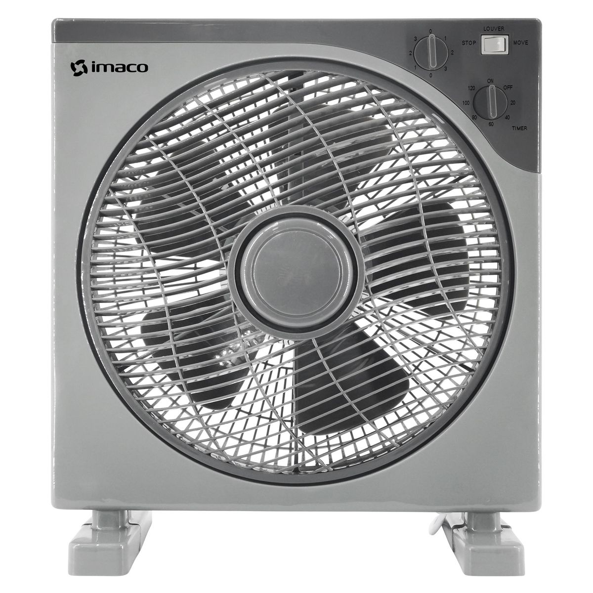 IMACO - Ventilador box de 12 imaco iva13 - gris