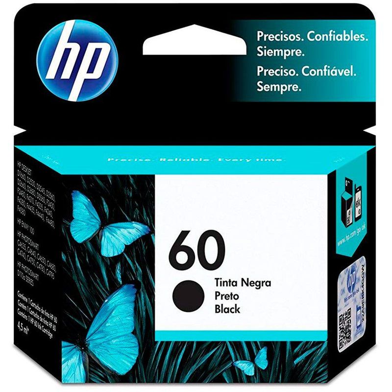 HP - Cartucho de tinta hp 60 negra original  cc640wl