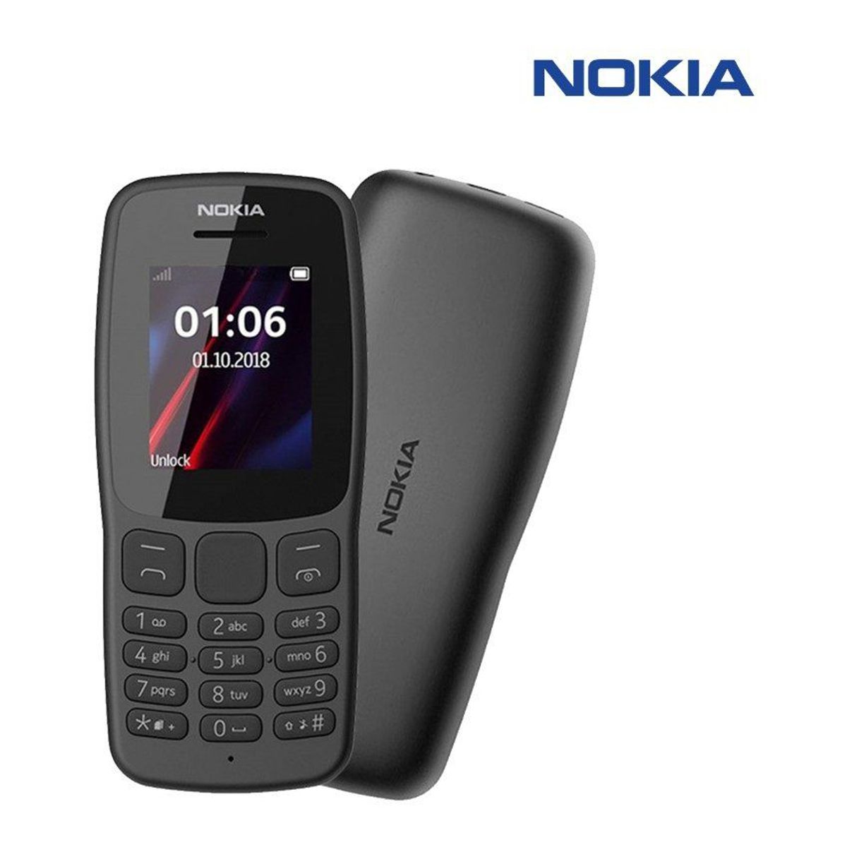 NOKIA - Teléfono movil nokia 106 2g 1.8' negro