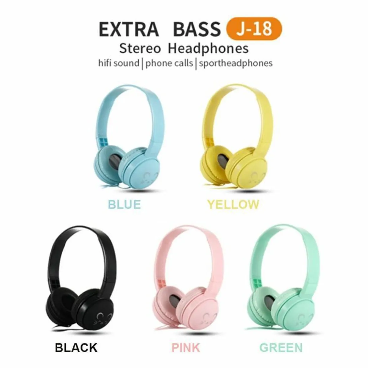 ITELSISTEM - Audífono Microfono niños Celular Stereo Laptop Bk Extra Bass