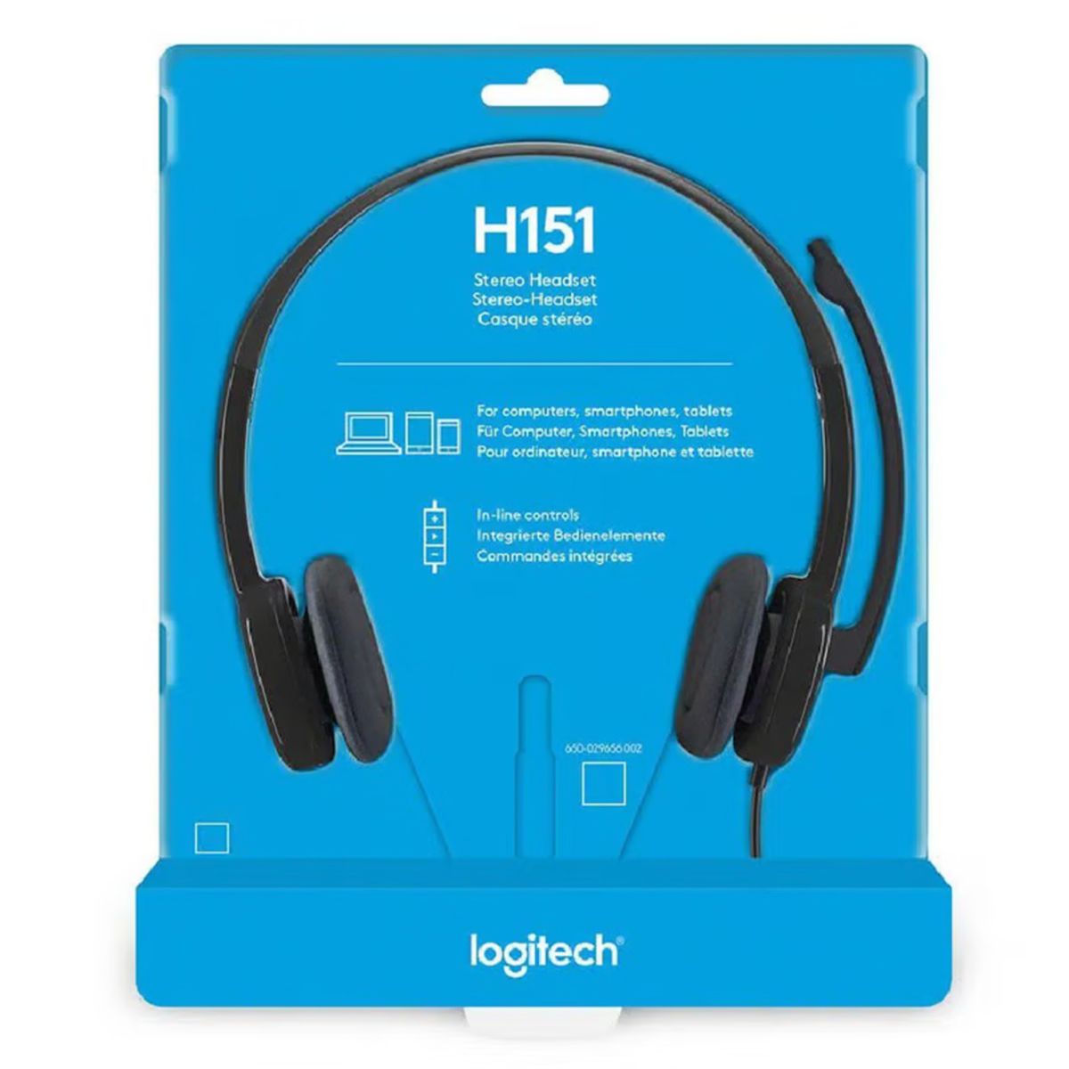 LOGITECH - AUDÍFONOS H151 CON MICRÓFONO LOGITECH STEREO NEGRO