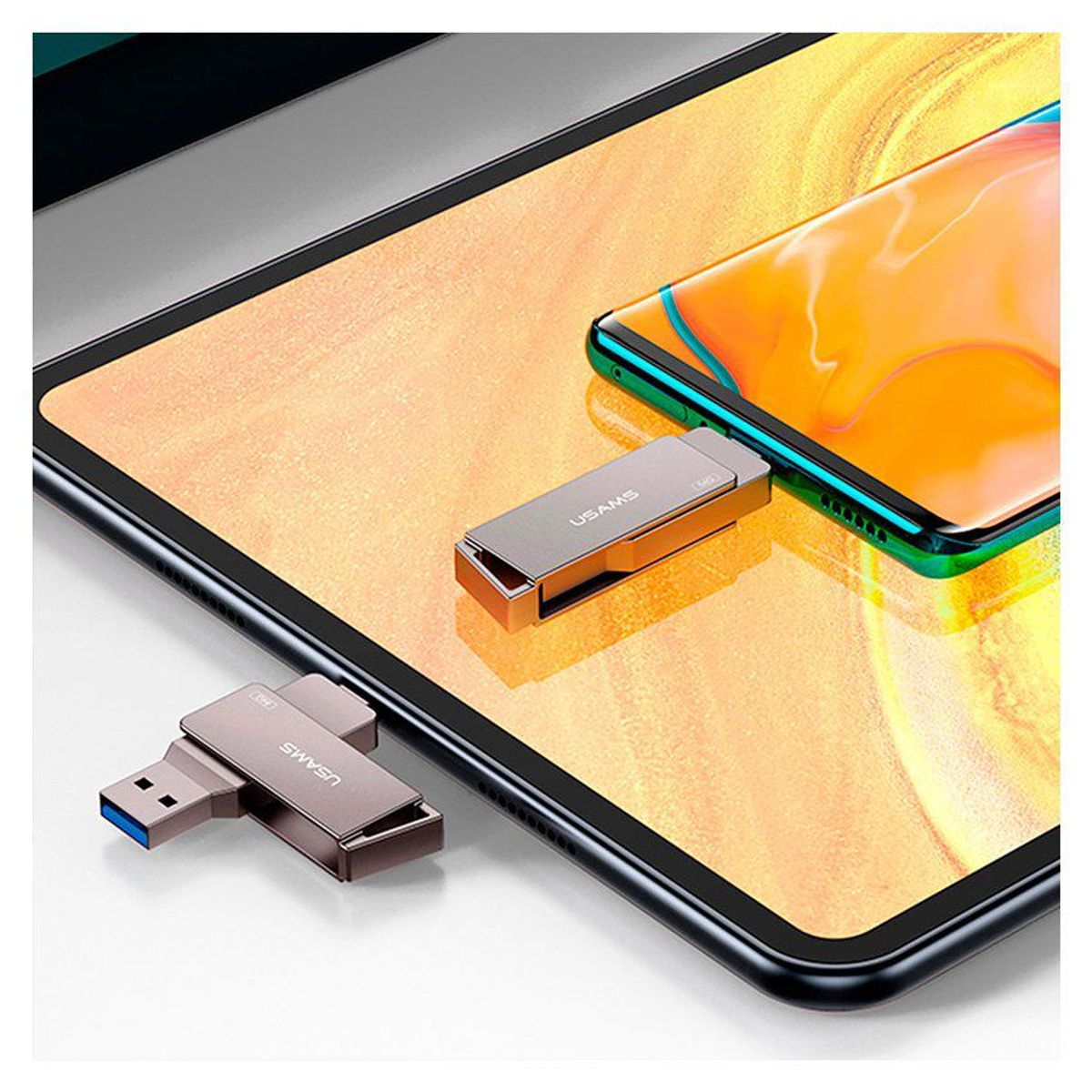 USAMS - Memoria USB Type-c USAMS 3.0 128GB Rotable