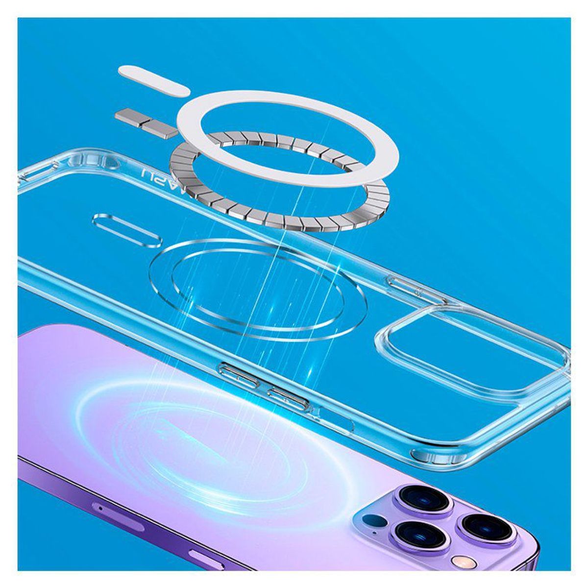 USAMS - Case Magsafe para iPhone 14 Pro 6.1" Transparente