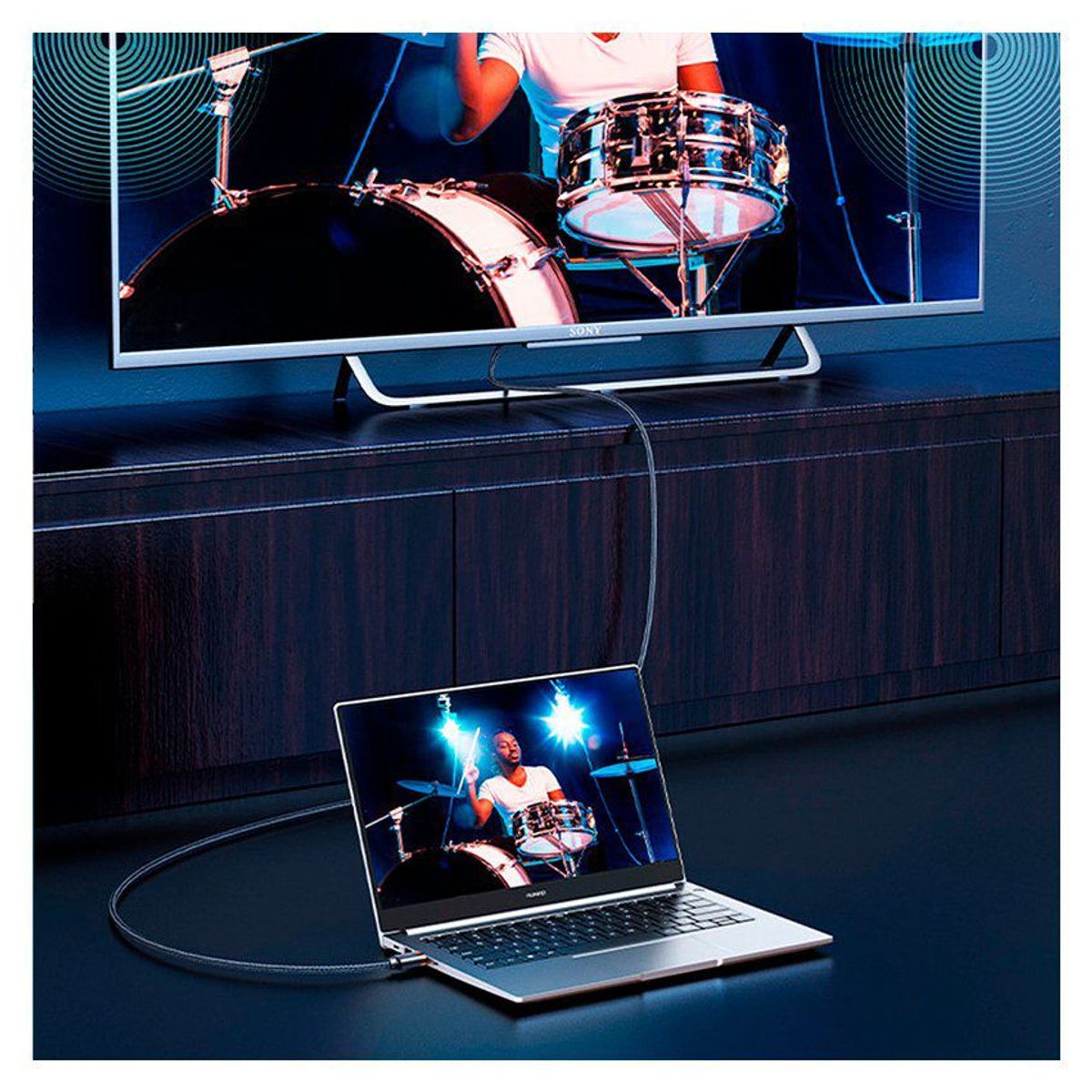 USAMS - Cable HDMI a HDMI USAMS 4K HD 2.0 3mt Negro