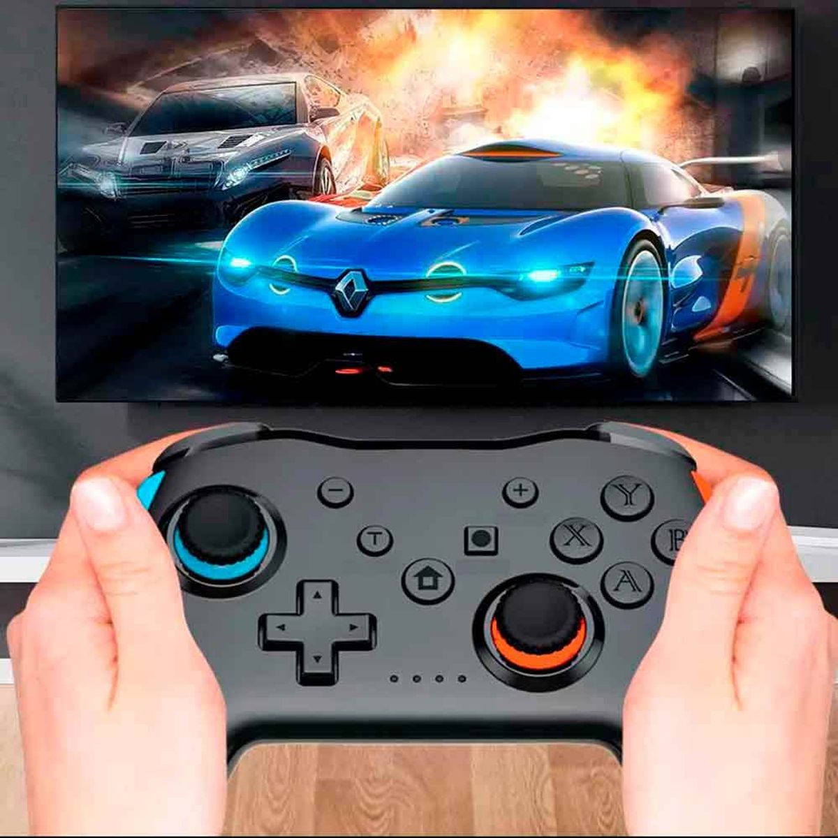 GENERICO - Mando para Nintendo Switch Inalámbrico Rojo/Azul Alternativo LA