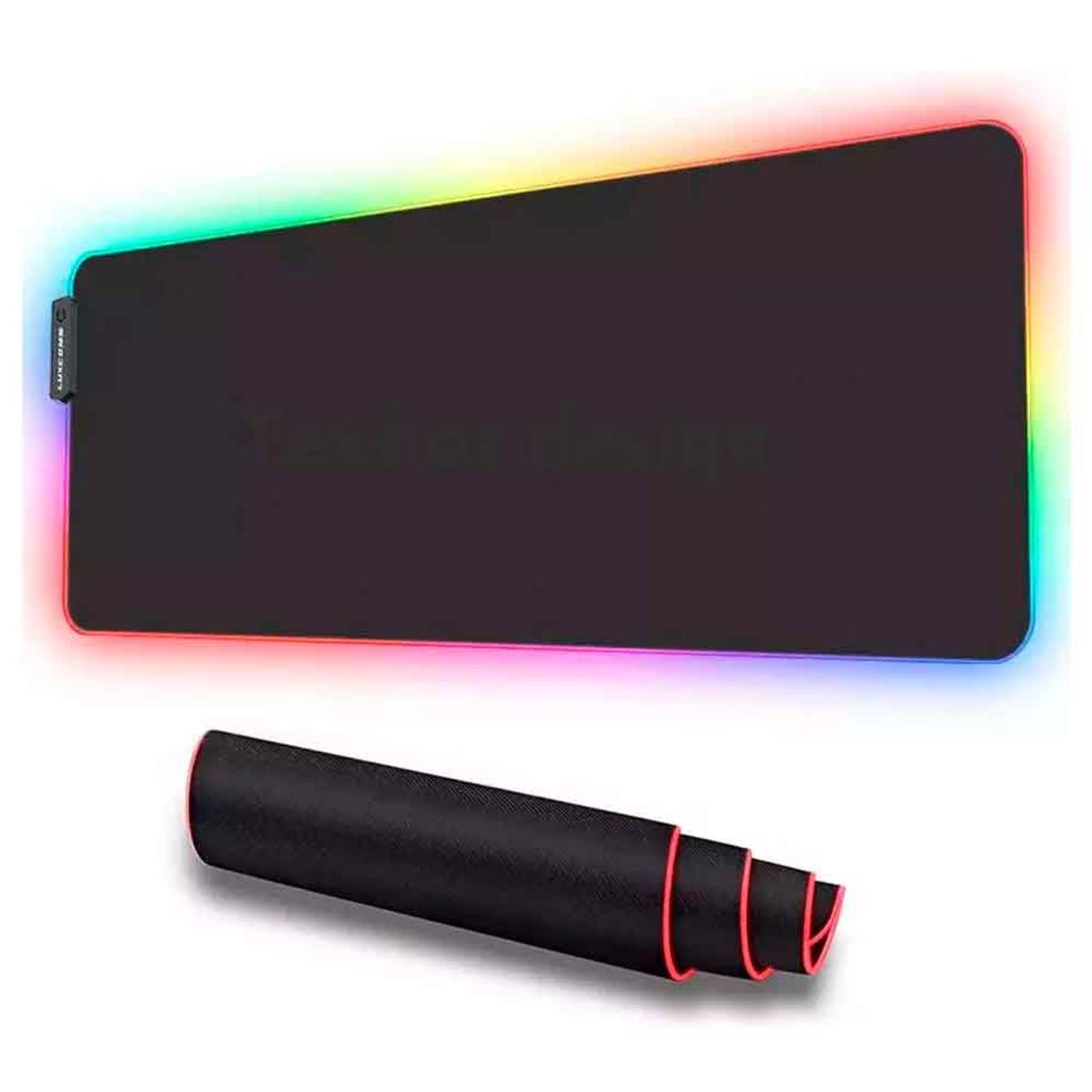 VARIOS - Mousepad Gamer con Luces RGB 80x30cm Negro