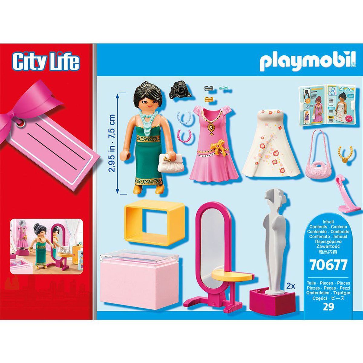 PLAYMOBIL - Playmobil City Life Set de Regalo Tienda de Moda