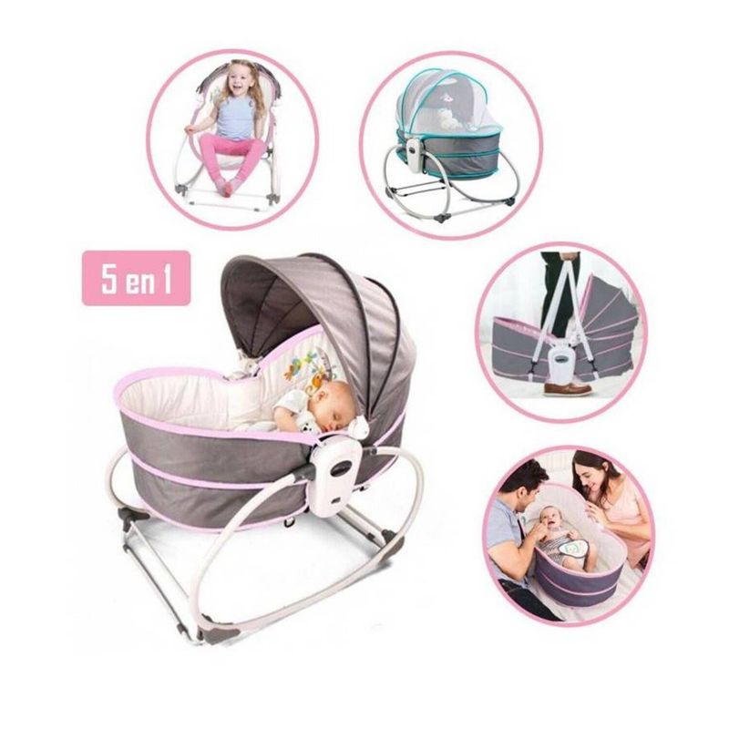 IDEAL - Silla Mecedora Portátil Multifuncional Moisés 5 en 1