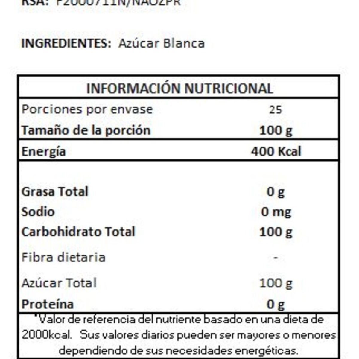 ONZA - Azúcar blanca cj x 500 sobres