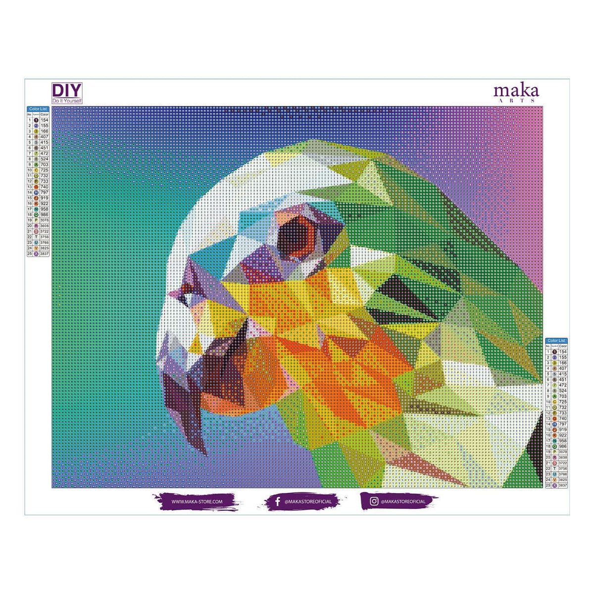 MAKA - DIAMOND PAINTING CRISTAL HAWK 40x50 CM MAKA