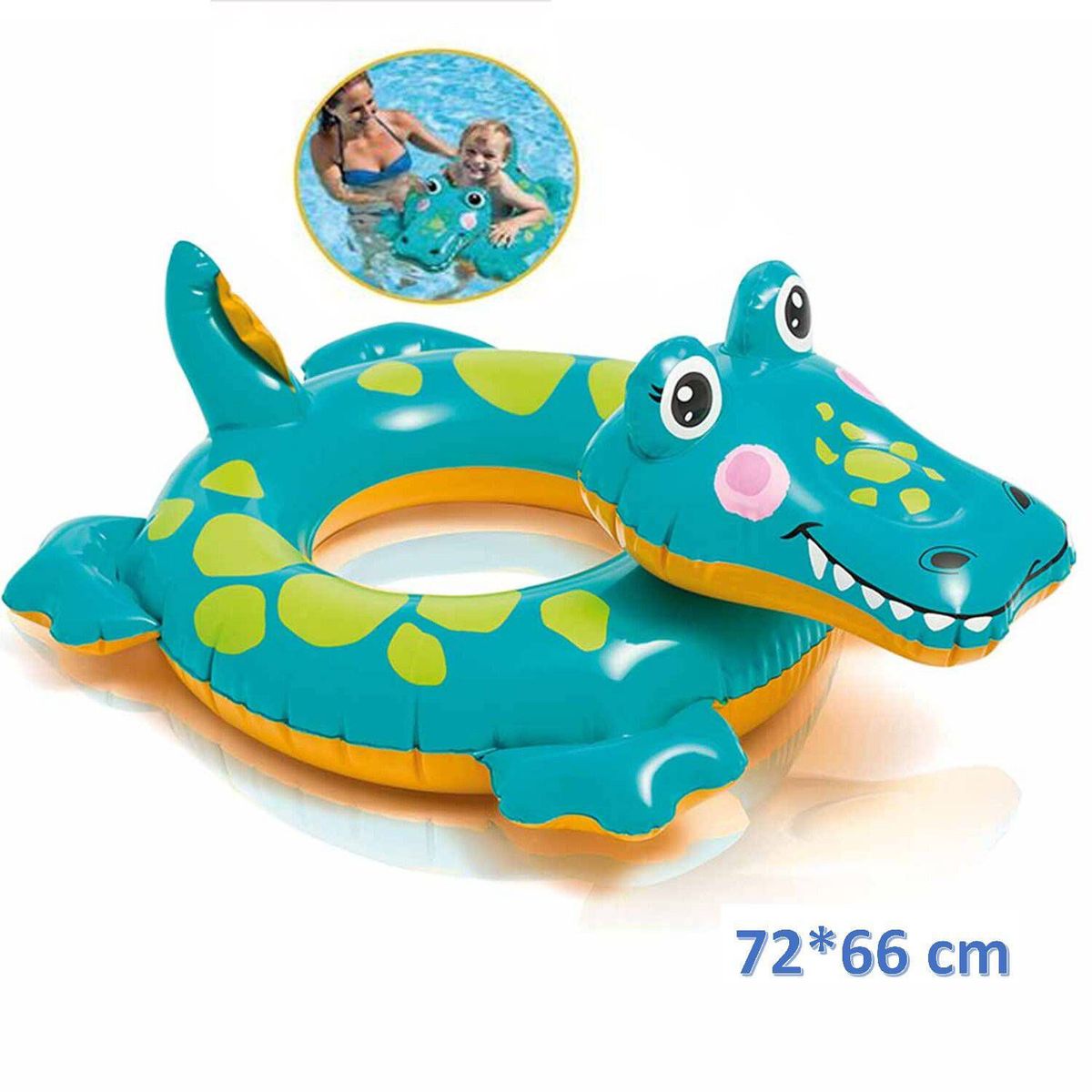 JP SOPORTECOM - Flotador Inflable para Niños Cocodrilo
