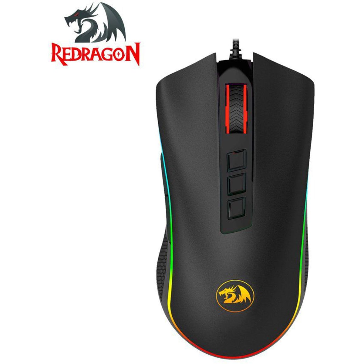 REDRAGON - Mouse gamer redragon cobra m711 10000 dpi, rgb, 9 botones - negro