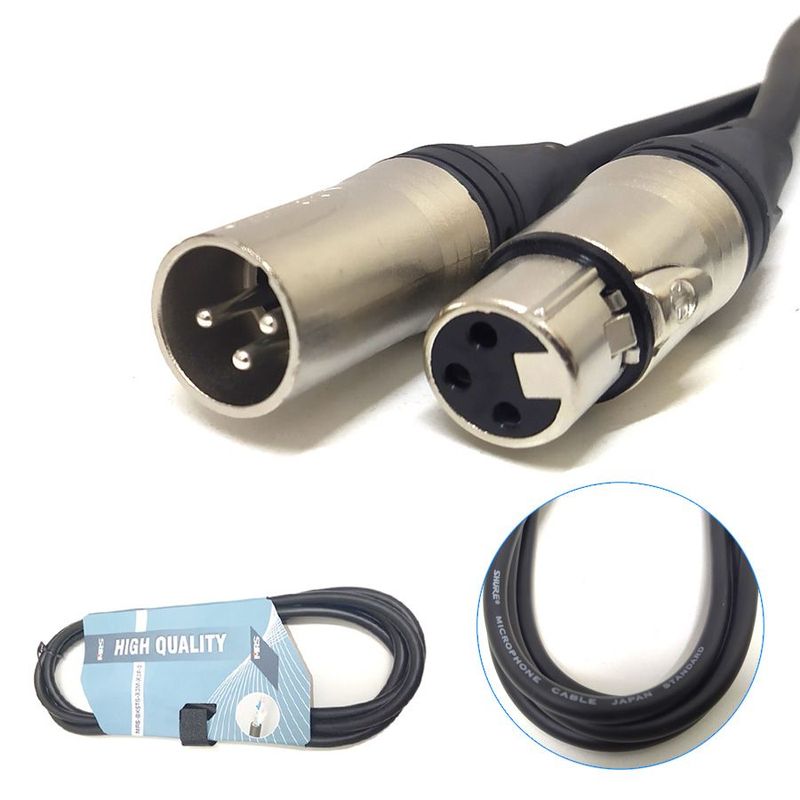 GENERICO - Cable Canon Xlr De Macho A Hembra de 6mts