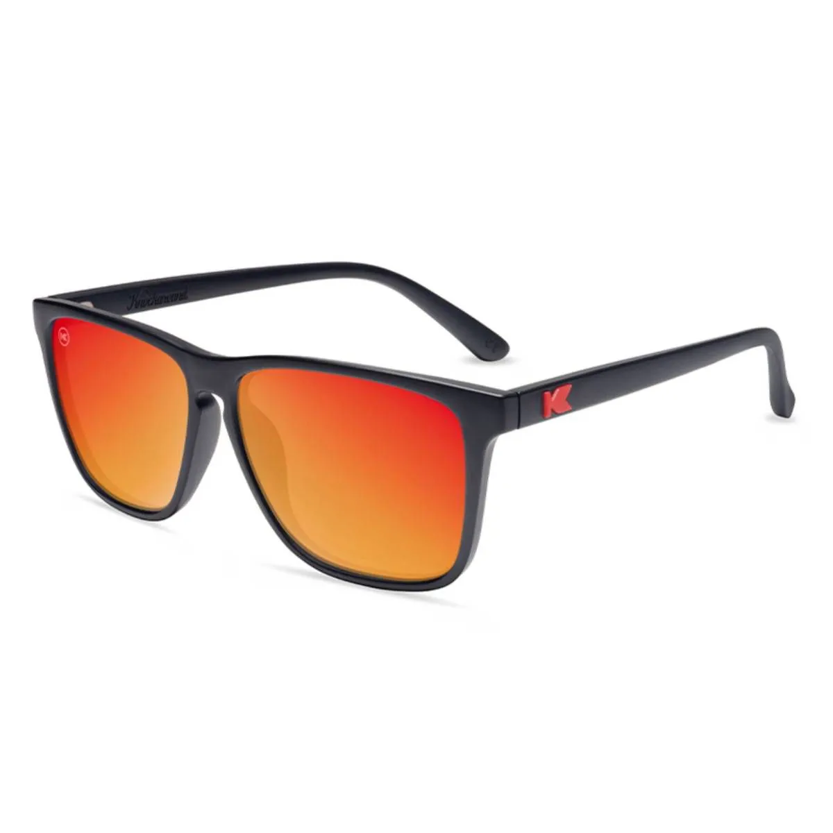 KNOCKAROUND - Lentes de Sol Knockaround Matte Black  Red Sunset Fast Lanes