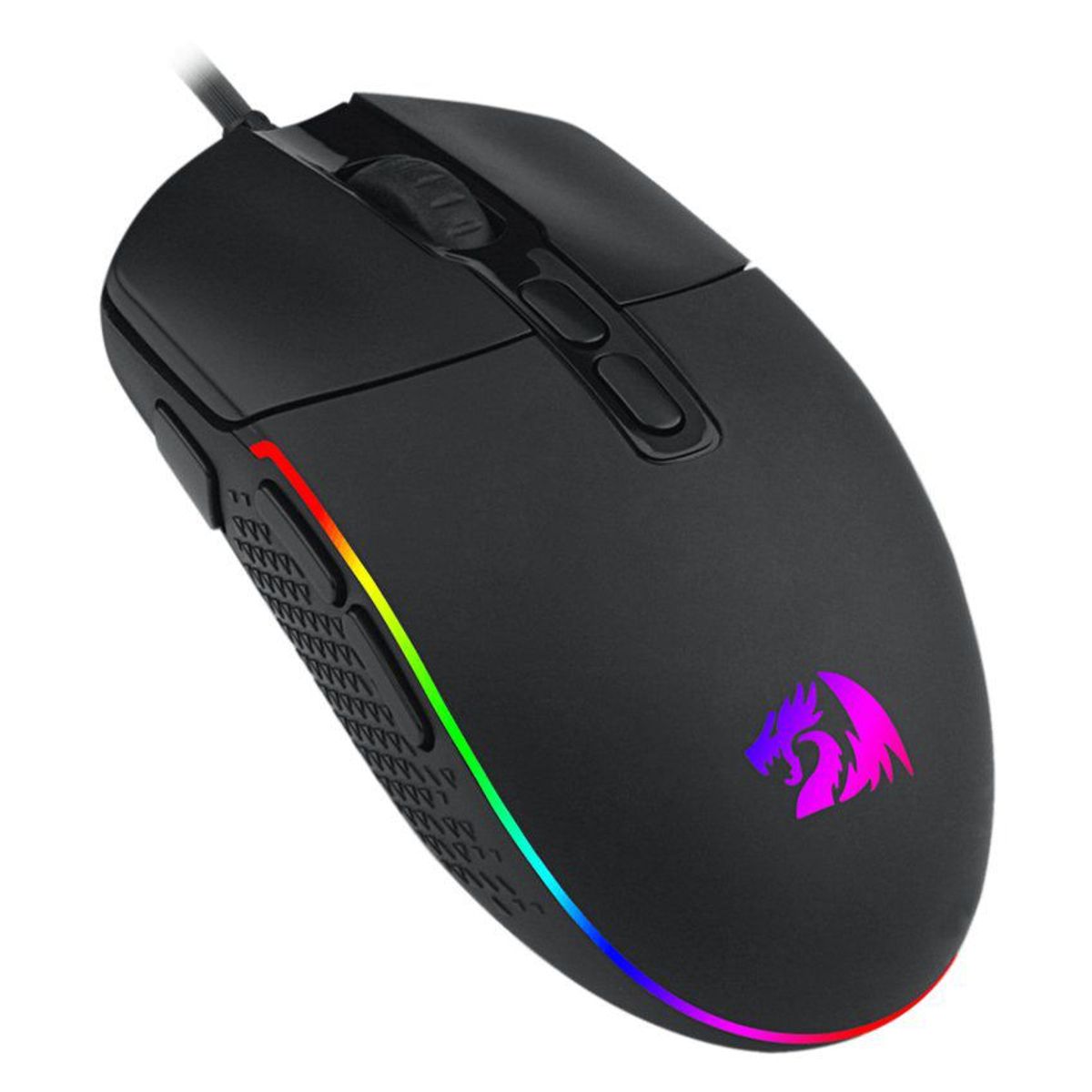 REDRAGON - Mouse gamer redragon invader m719 10000 dpi, rgb, 8 botones - negro