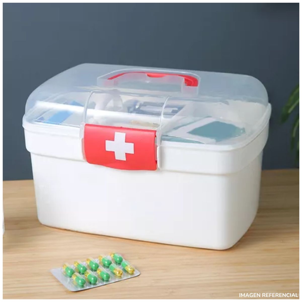 GENERICO - Botiquín kit médico caja almacenamiento de Primeros auxilios