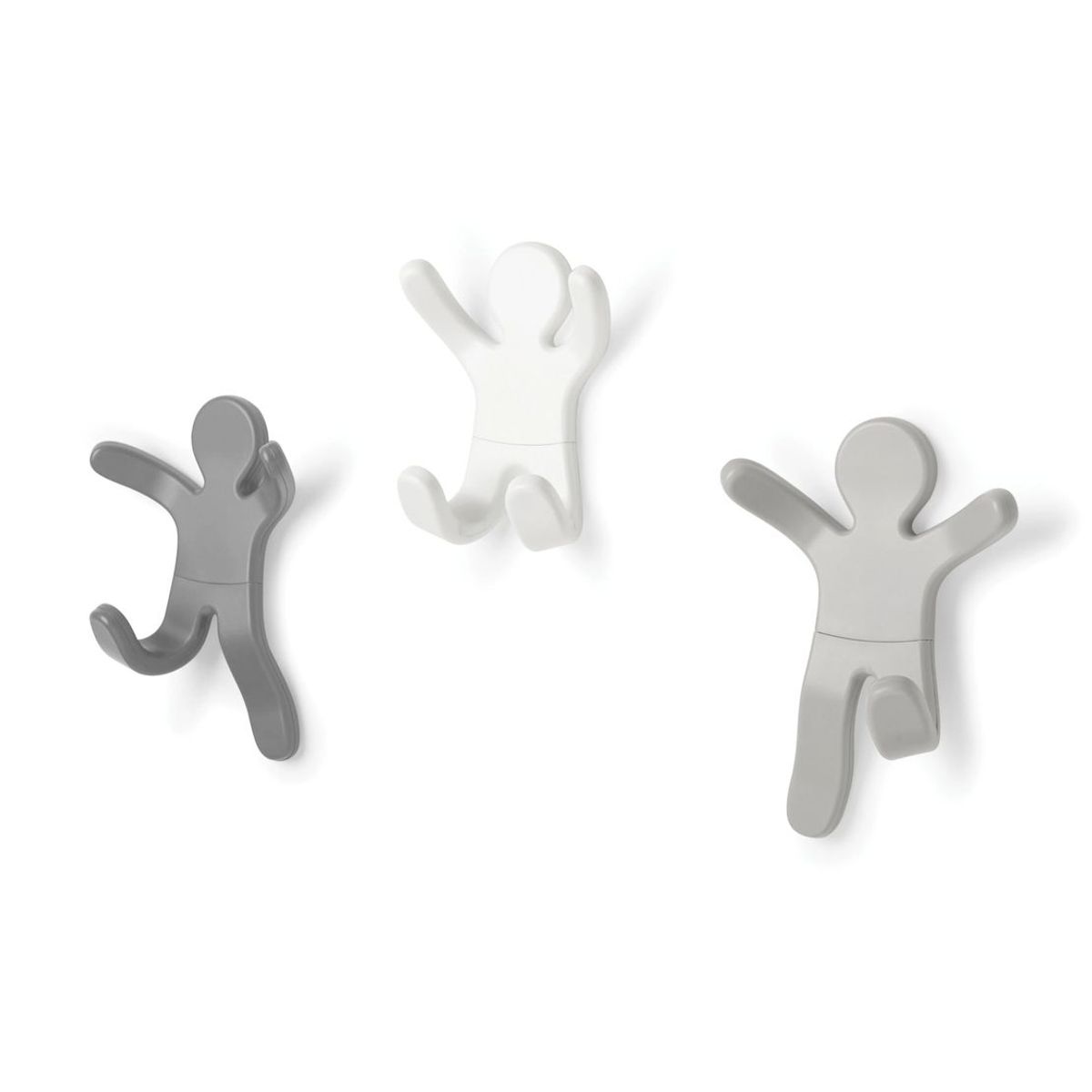 UMBRA - COLGADOR DE PARED AMIGO 3 - GRIS