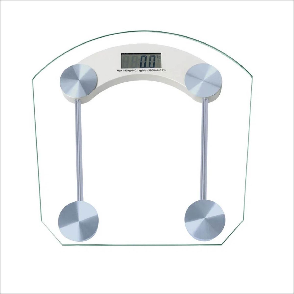 GENERICO - Balanza Digital Baño De Vidrio Hasta 180Kg - Transparente