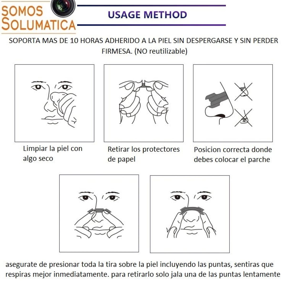 OEM - Tiras Nasales - Anti Ronquido Respira Mejor 30 Unidades - Hombre