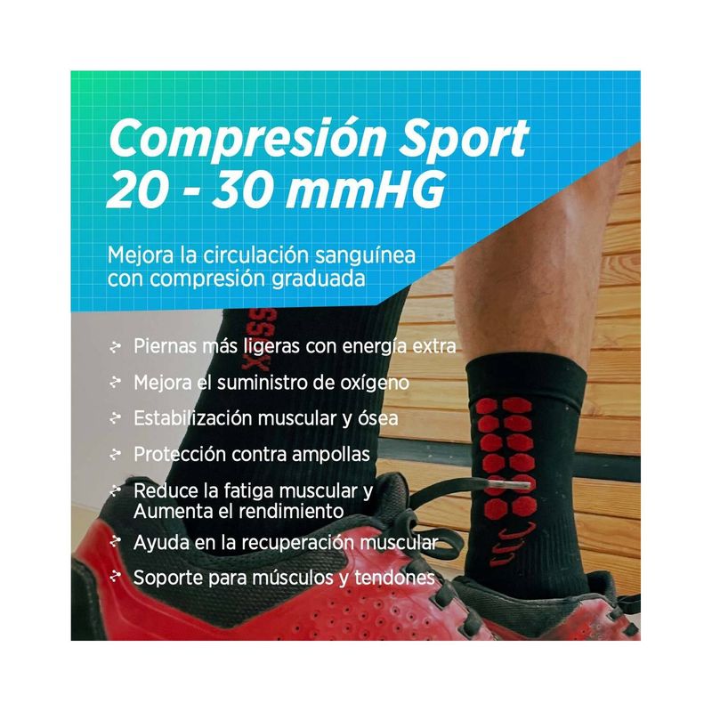 Calcetines De Compresión Para Mujeres Y Hombres (6 Pares) De 15 A 20