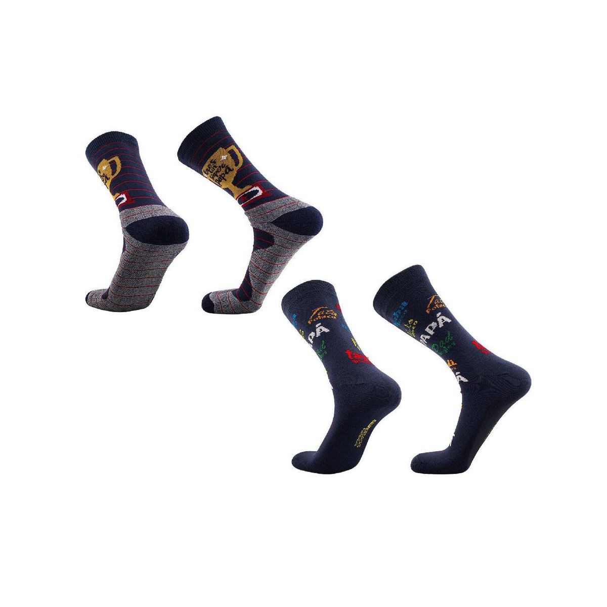 SILVERA NANOTECH - Medias de algodón Día del padre, Antibacterial - 2 Pack