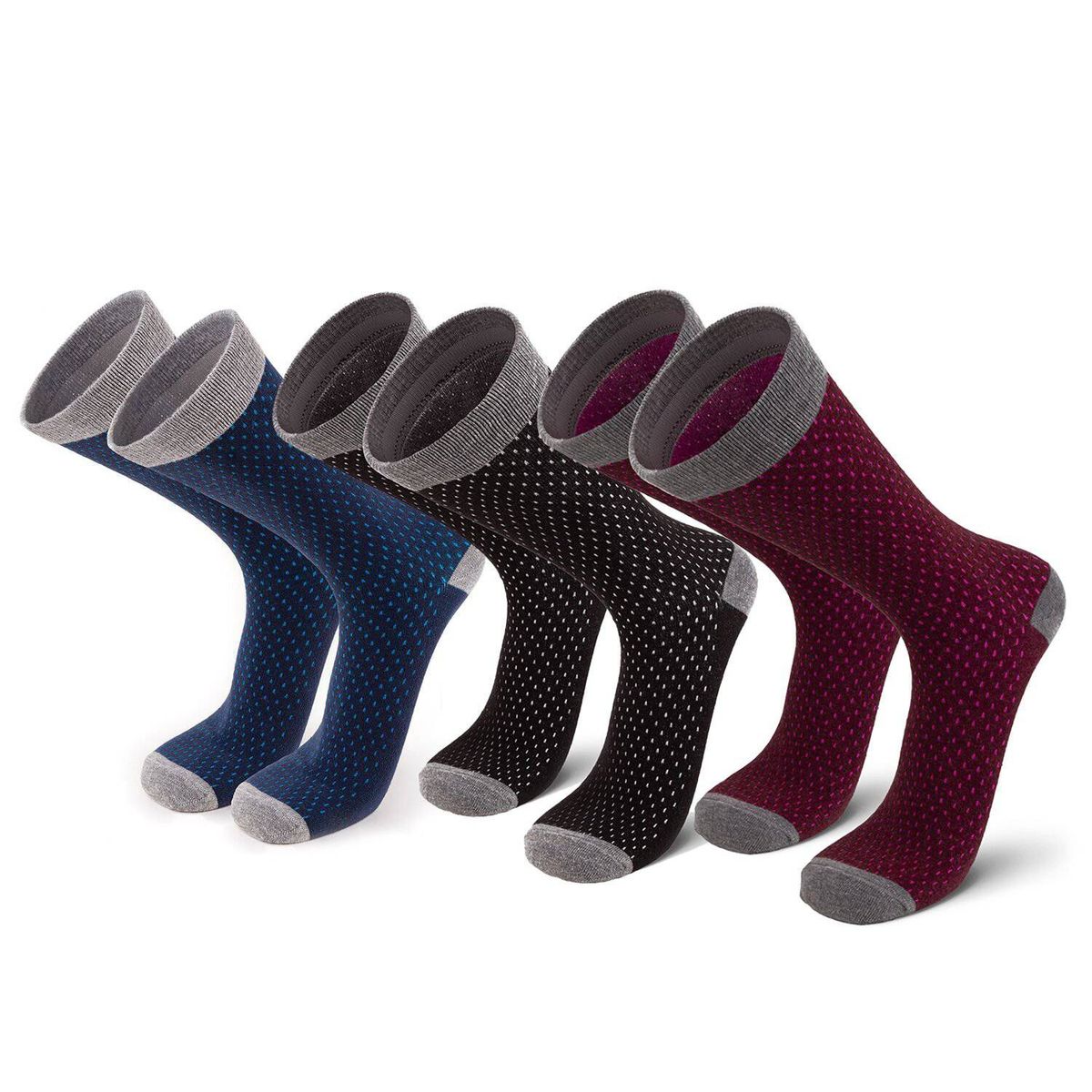 SILVERA NANOTECH - 3 pack medias de vestir antibacteriales