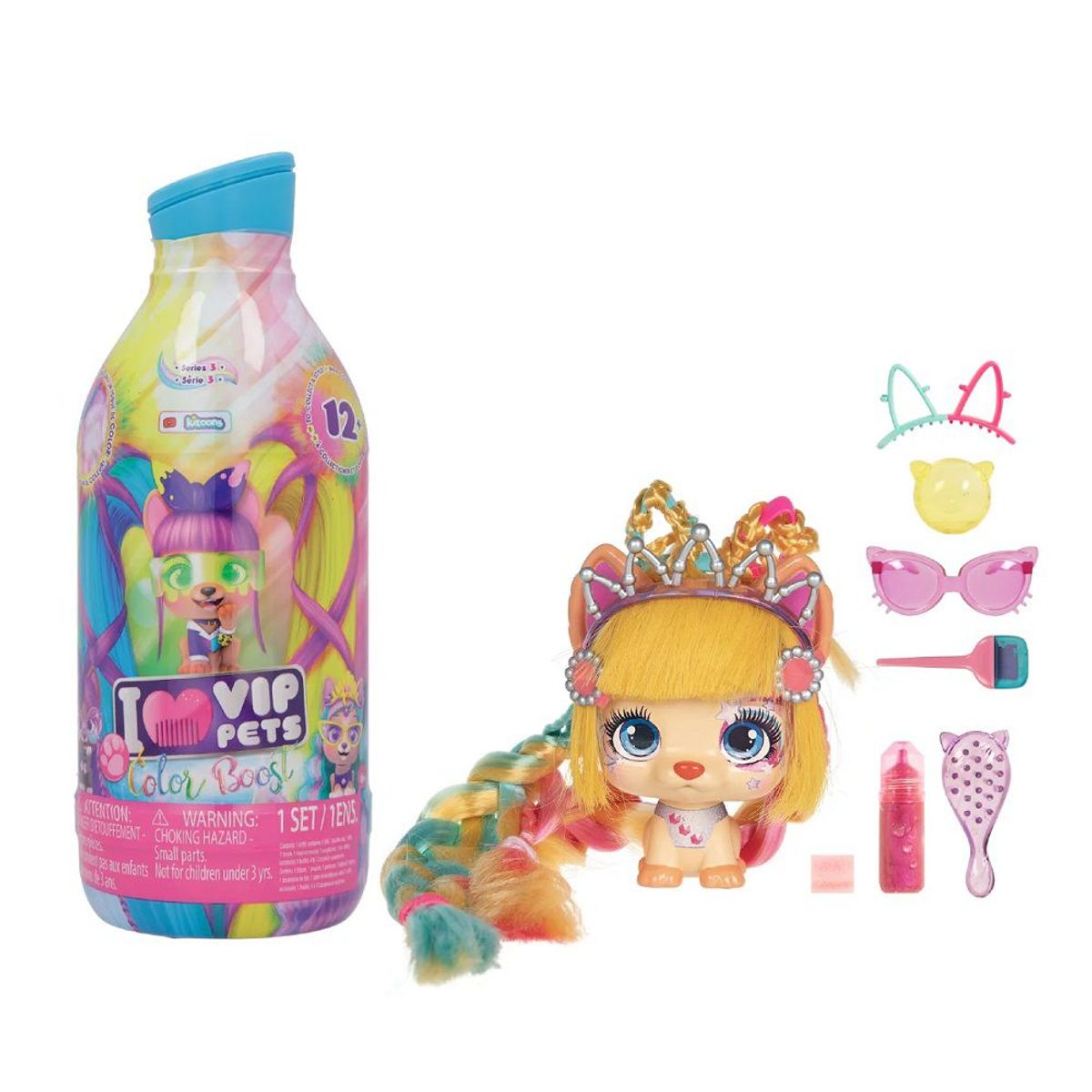 VIP PETS - Muñeca VIP Pets Serie 3 Color Boost +9 Sorpresas