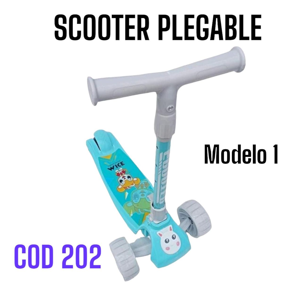 OEM - Scooter Monopatin para Niños Musical Patineta con Luces