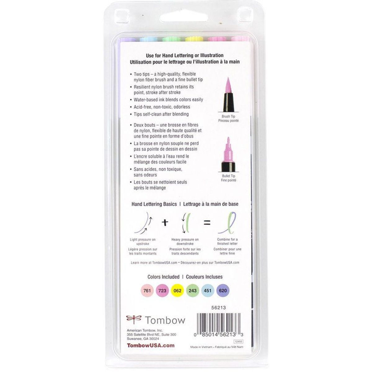 TOMBOW - ABT Dual Brush Pen set 6und Pastel