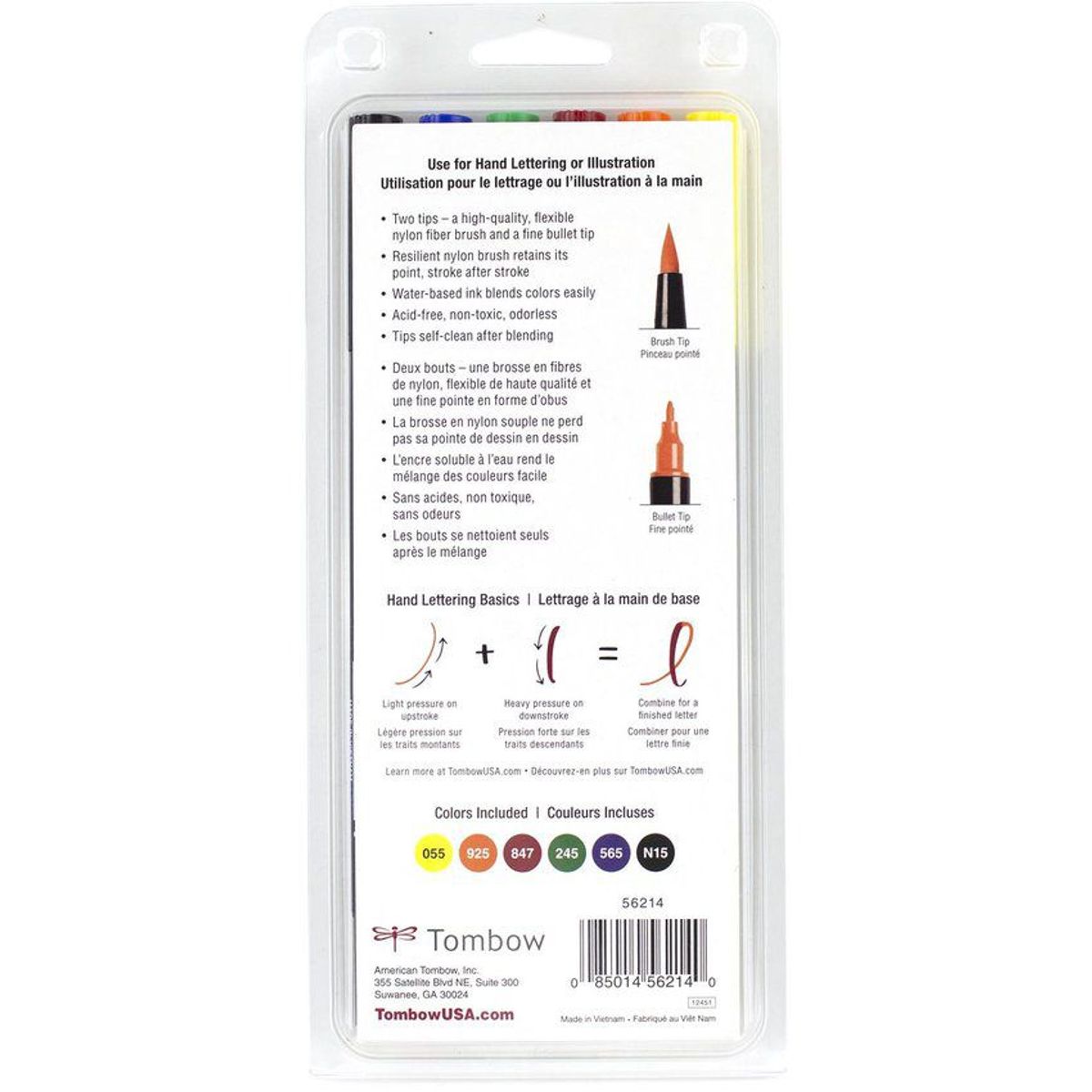 TOMBOW - ABT Dual Brush Pen set 6und Primario