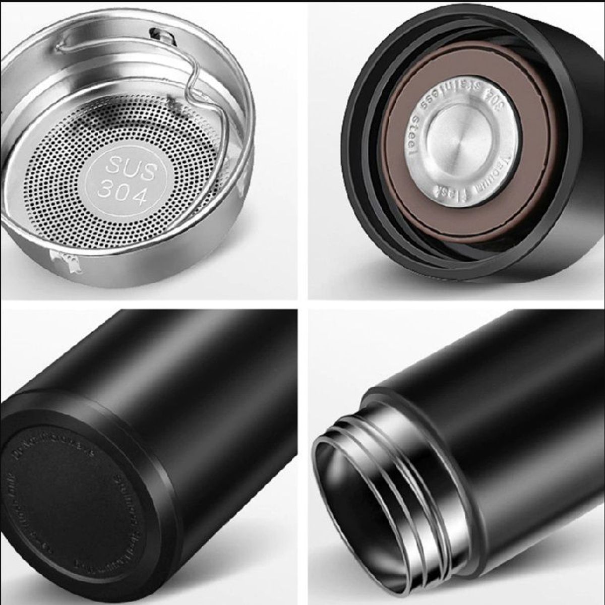 OEM - Termo inteligente 500 ml con filtro de té