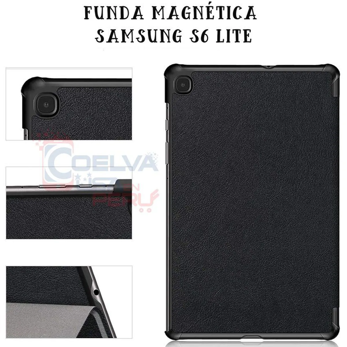 SAMSUNG - Funda flip magnética tablet samsung tab s6 lite 10.4 2020 sm-p610/p615