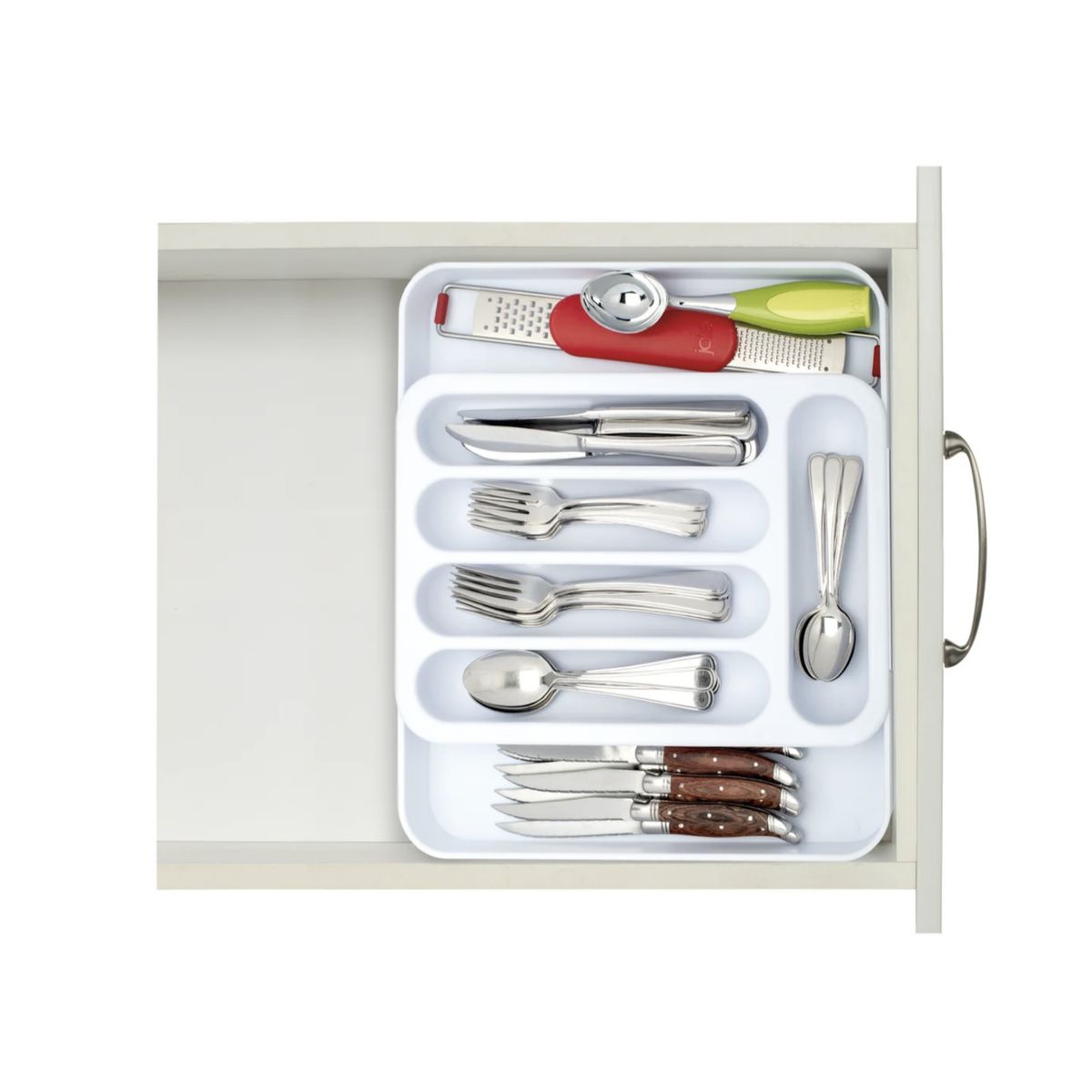 JOIE - Bandeja porta cubiertos expandible Joie blanco