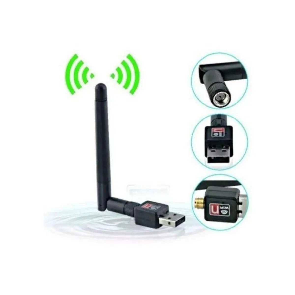 GENERICO - Antena wifi usb 2.0 wireless 802.iin 900mbps